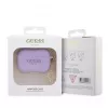 Guess Apple AirPods Pro 2 Silikona Maciņš Classic Logo Gold Ar 4G Piekariņu Violetā Krāsā