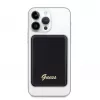 Guess Power Bank 5000mAh 15W MagSafe un parastā uzlāde ar metāla logotipu Melns