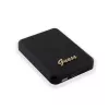 Guess Power Bank 5000mAh 15W MagSafe un parastā uzlāde ar metāla logotipu Melns