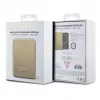 Guess Power Bank 5000mAh 15W MagSafe un parastā uzlāde ar metāla Script logotipu zelta krāsā