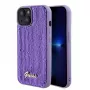 Guess Sequin Script Logo Maciņš iPhone 15 Purple