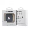 Hello Kitty šķidrā silikona 3D kaķa galvas logotipa maciņš AirPods 1/2 melns