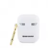 Hello Kitty HKA23DKHSH Silikona 3D Kaķa galvas maciņš Apple AirPods 1/2 - Balts