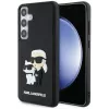 Karl Lagerfeld 3D Gumijas Karl un Choupette Maciņš Samsung Galaxy S24 Melns