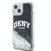 DKNY Apple iPhone 15 Cietais vāciņš Liquid Glitter Big Logo Melns