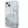 DKNY Apple iPhone 15 Cietais vāciņš Liquid Glitter Big Logo Melns