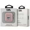 Karl Lagerfeld Ikonik Saffiano aizmugurējais vāciņš Apple iPhone 14 Pro Max - rozā