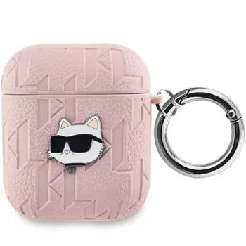 Karl Lagerfeld Ikonik Saffiano aizmugurējais vāciņš Apple iPhone 14 Pro Max - rozā