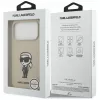 Karl Lagerfeld Apple iPhone 17 Pro Silikona Maciņš ar MagSafe - Brūns (KL Sketch & Logo)
