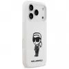 Karl Lagerfeld KL Sketch & Logo Silikona Maciņš Apple iPhone 17 Pro ar MagSafe - Balts