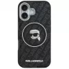 Karl Lagerfeld Apple iPhone 17 Silikona Maciņš ar MagSafe KL Head Logo Melns