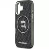 Karl Lagerfeld Apple iPhone 17 Silikona Maciņš ar MagSafe KL Head Logo Melns