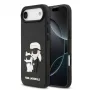 Karl Lagerfeld Apple iPhone 13 Pro 3D Gumijas Karl and Choupette Maciņš Melns