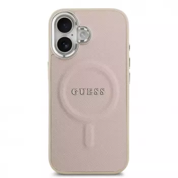 Guess Apple iPhone 17 PU Saffiano MagSafe Maciņš Rozā