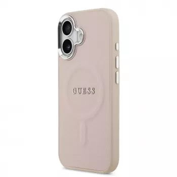 Guess Apple iPhone 17 PU Saffiano MagSafe Maciņš Rozā