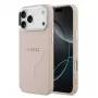 Guess Apple iPhone 17 Pro Silikona Maciņš ar MagSafe Classic Logo Rozā