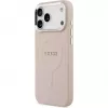 Guess Apple iPhone 17 Pro Max Silikona Maciņš ar MagSafe Classic Logo Rozā