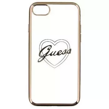 Guess Apple iPhone 7/8 Apple Heart TPU Maciņš Zelts