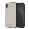 Mercedes-Benz Apple iPhone XR Twister Īstas ādas cietais maciņš Pelēks