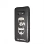 Karl Lagerfeld Samsung Galaxy S10e Karl and Choupette cietais vāciņš melns