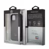 Mercedes-Benz Apple iPhone 11 Pro Ādas Cietais Vāciņš Perforācija Melns