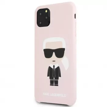 Karl Lagerfeld Apple iPhone 11 Pro Max Silikona Pilna Korpusa Ikonic Pink Rozā