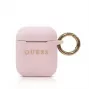 Guess Silikona Maciņš Apple AirPods (1. un 2. paaudzei) - Rozā
