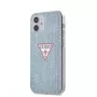 Guess Apple iPhone 12 mini 5.4 inch PC/TPU Denim Triangle Cover Light Blue