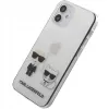 Karl Lagerfeld Apple iPhone 12 mini 5.4 collu PC/TPU Karl & Choupette vāciņš caurspīdīgs