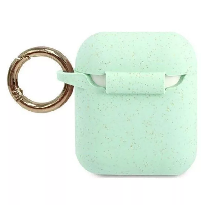 Guess AirPods Pro Glitter Silicone Case Green