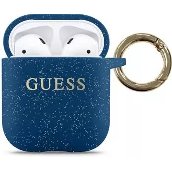 Guess AirPods Silikona Maciņš Zils