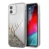 Guess Apple iPhone 12 Mini 5.4 collu Liquid Glitter Vintage Vāks Zelts