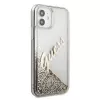 Guess Apple iPhone 12 Mini 5.4 collu Liquid Glitter Vintage Vāks Zelts