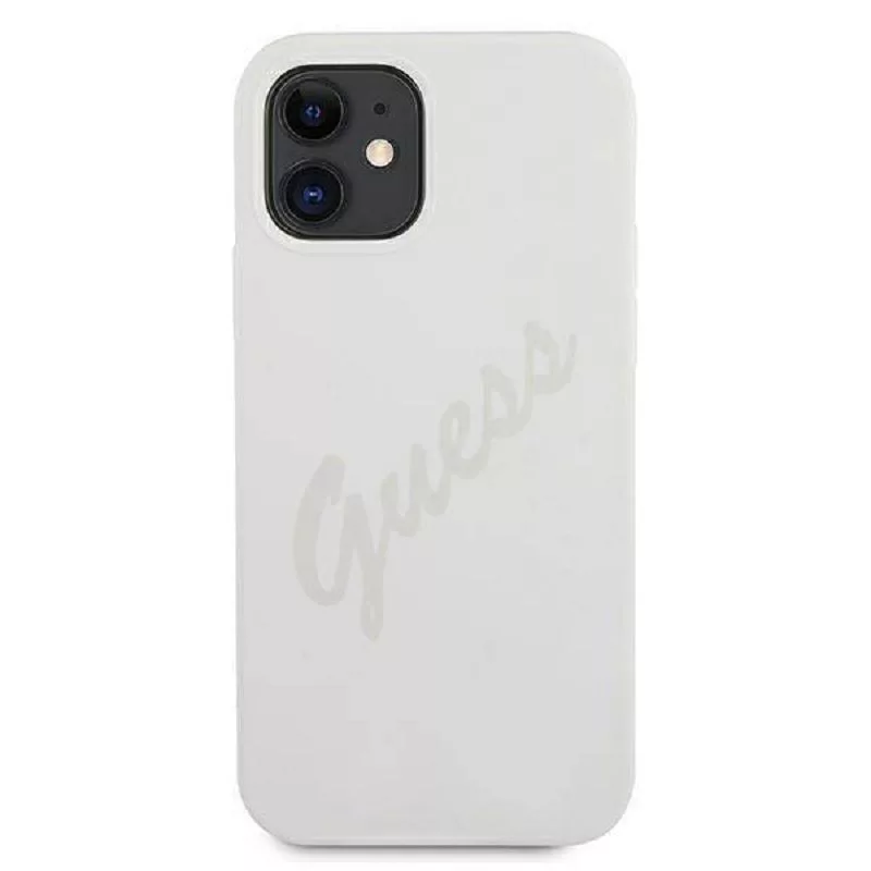 Guess Apple iPhone 12 Mini 5.4 collu Vintage Vāks Krēmkrāsā