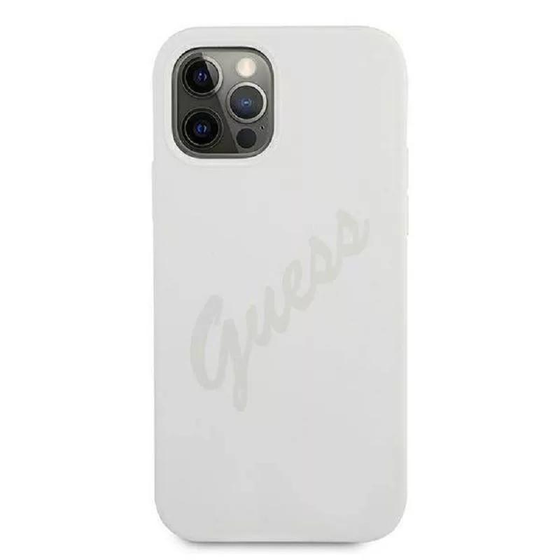 Guess Apple iPhone 12 Pro Max 6.7 collu Vintage Vāciņš Krēmkrāsā