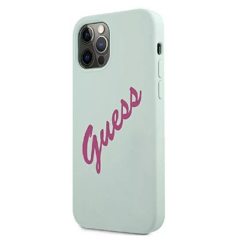 Guess Apple iPhone 12 Pro Max 6.7'' Fuksijas zils vāciņš