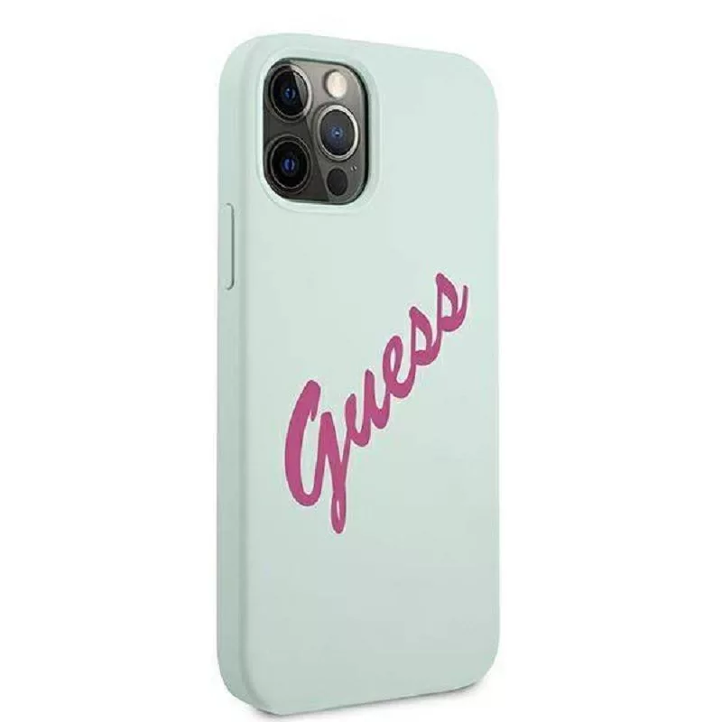 Guess Apple iPhone 12 Pro Max 6.7'' Fuksijas zils vāciņš