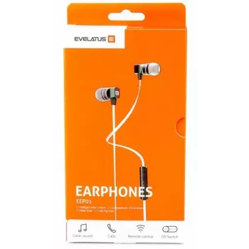 Evelatus Universal Hands Free EEP01 ar Mikrofonu Melns