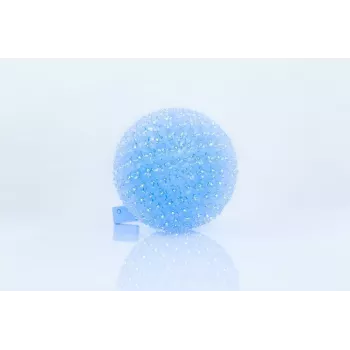 iLike Dekoratīvā LED gaismas bumba ar ziediem 300 LED zila 25 cm