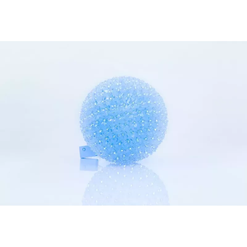 iLike Dekoratīvā LED gaismas bumba ar ziediem 300 LED zila 25 cm