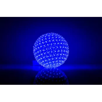iLike Dekoratīvā LED gaismas bumba ar ziediem 300 LED zila 25 cm