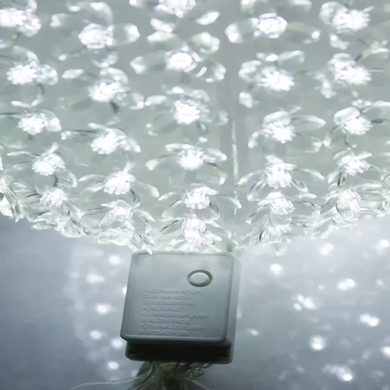 iLike Bumba ar puķēm 466 300LED D-25cm White Decorative LED Light Ball