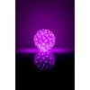 LED Dekoratīvā bumba ar ziedu rakstu 50 LED 11 cm Violeta