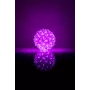LED Dekoratīvā bumba ar ziedu rakstu 50 LED 11 cm Violeta