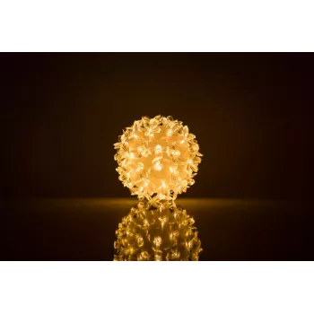 ILIKE Bumba ar puķēm RS-208 50LED D-11cm Warm White Dekoratīvā LED gaismas bumba