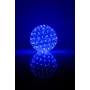 iLike RS-209 Dekoratīvā gaismas bumba ar ziedu rakstu 100 LED zila 14 cm