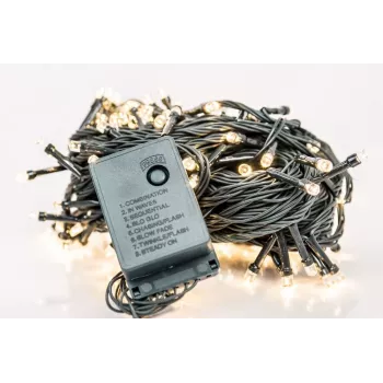 iLike LED Ziemassvētku gaismas 100 LED RS-111 7m Balta