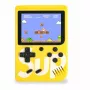 GameBox R1 8 bitu pārnēsājama retro spēļu konsole ar 400 spēlēm, 3 collu LCD, TV RCA kabeli, dzeltena