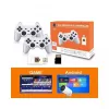 GameBox HY00 64bit Retro 20K Game 4K HDMI Stick Console / Android Box ar 2x bezvadu kontrolleriem Balts