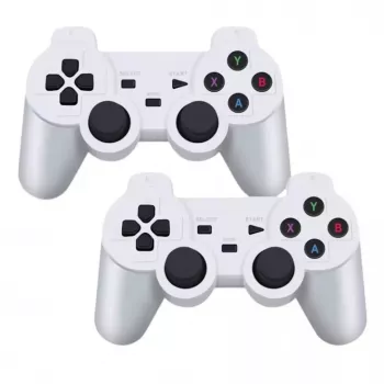 GameBox HY00 64bit Retro 20K Game 4K HDMI Stick Console / Android Box ar 2x bezvadu kontrolleriem Balts